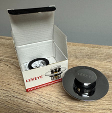 LEKEYE Pop-Up Shower Drain Protector   Stainless Steel Hair Catcher for 1.7"