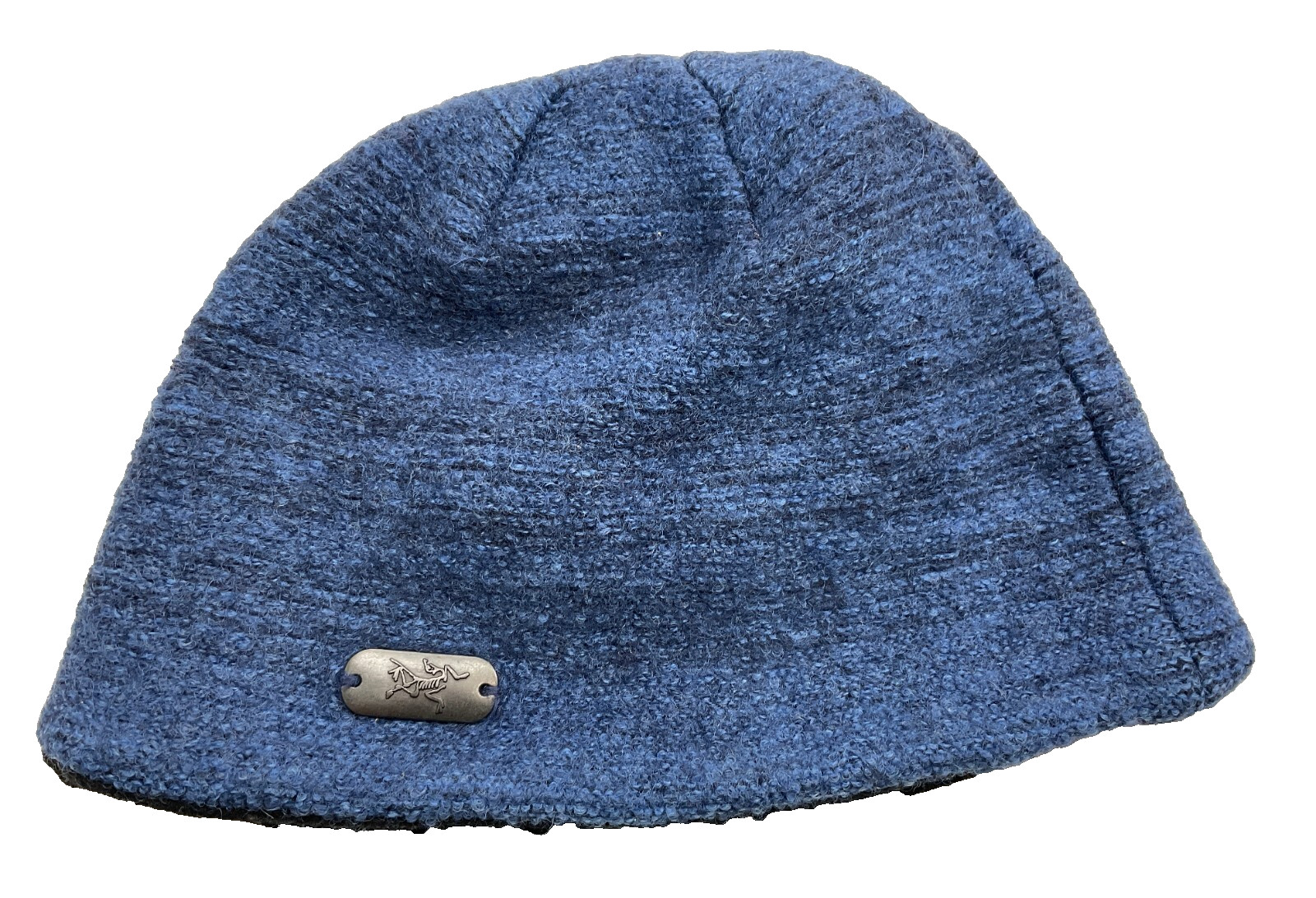RARE ARCTERYX Vintage ITALY MADE Metal Bird Logo Beanie Wool Knit Hat Trek Climb