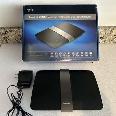 Linksys E4200 V2 Wireless Max Performance Dual-Band N Router and Power Cord Only