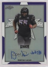 2019 Leaf Metal US Army All-American Bowl Purple 7/15 Dontae Lucas Auto 0b2