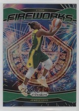 2024 Panini Prizm WNBA Fireworks Green Prizm Jewell Loyd #8 11ba