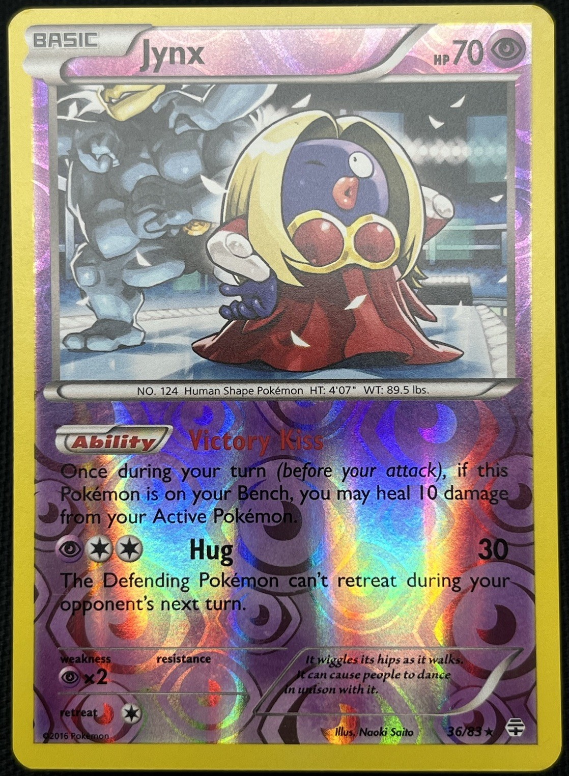 JYNX - 36/83 - XY GENERATIONS - Reverse Holo - Pokemon Card - NM