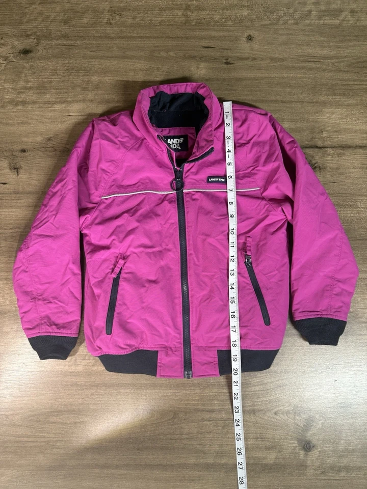 Lands’ End Girls Purple 100% Nylon Winter/Snow Purple Jacket(8-10?) - Image 4 of 4