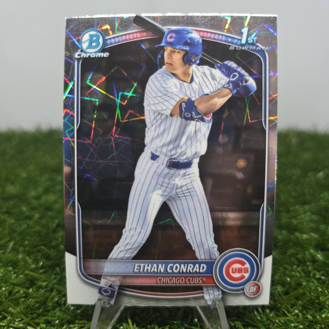 2025 Bowman Draft - Chrome Ethan Conrad Lazer Refractor #BDC-17 (RC) Cubs