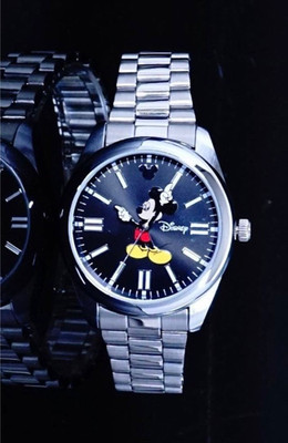 Another Heaven Oyster Perpetual Disney Mickey Mouse schwarze Uhr NEU aus JAPAN