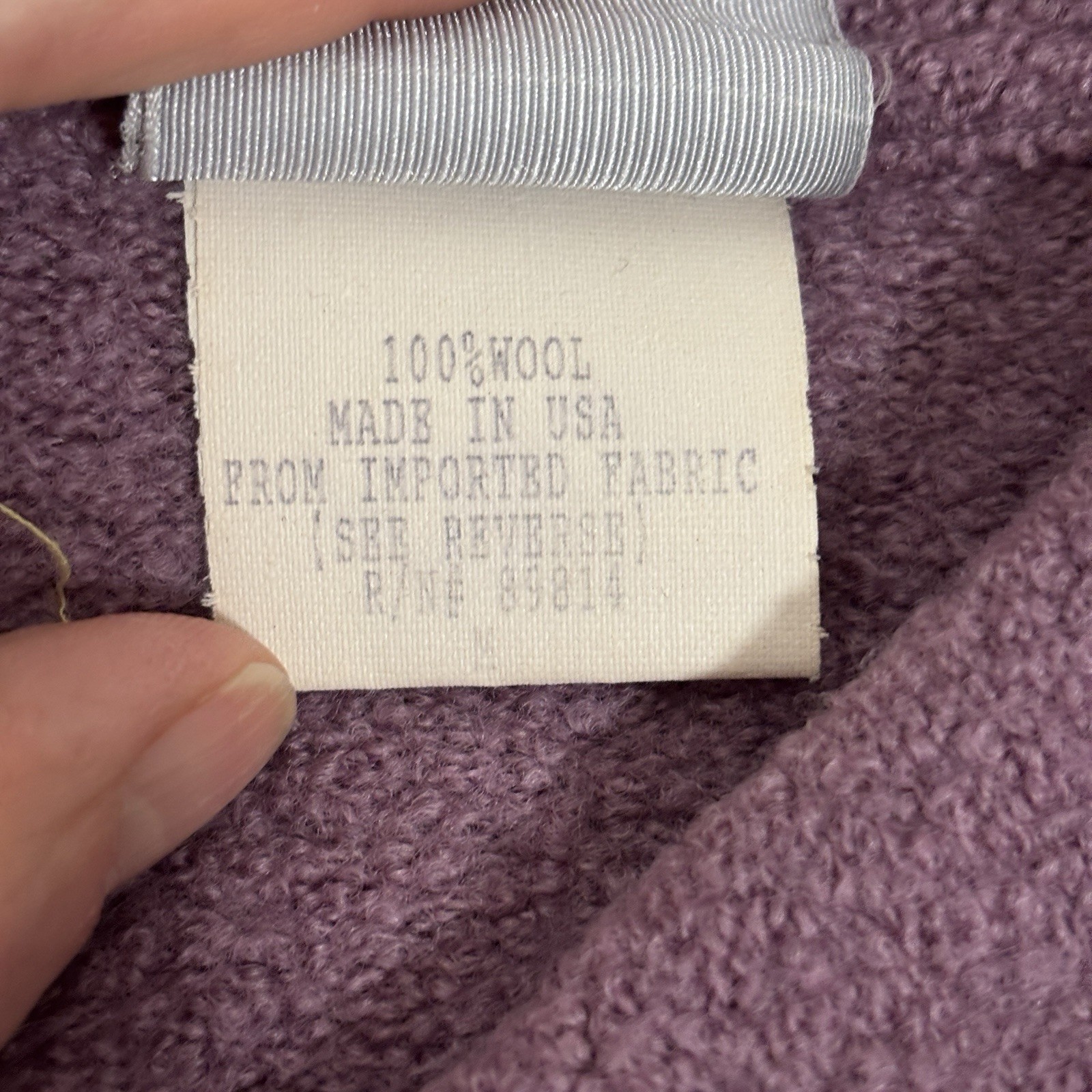 100% Wool Two Button Collared Mid-Length Jacket P… - image 4