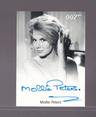 James Bond Final Edition 2017  autograph card Mollie Peters as Patricia Fearing