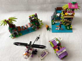 Lego Sets #41036 & 41033 Jungle Bridge Rescue & Jungle Falls Rescue/No Manuals