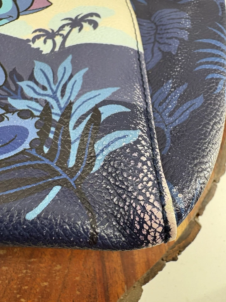 Loungefly Disney Lilo & Stitch Crossbody Satchel Bag Purse Blue Scrump Beach - Image 3 of 4