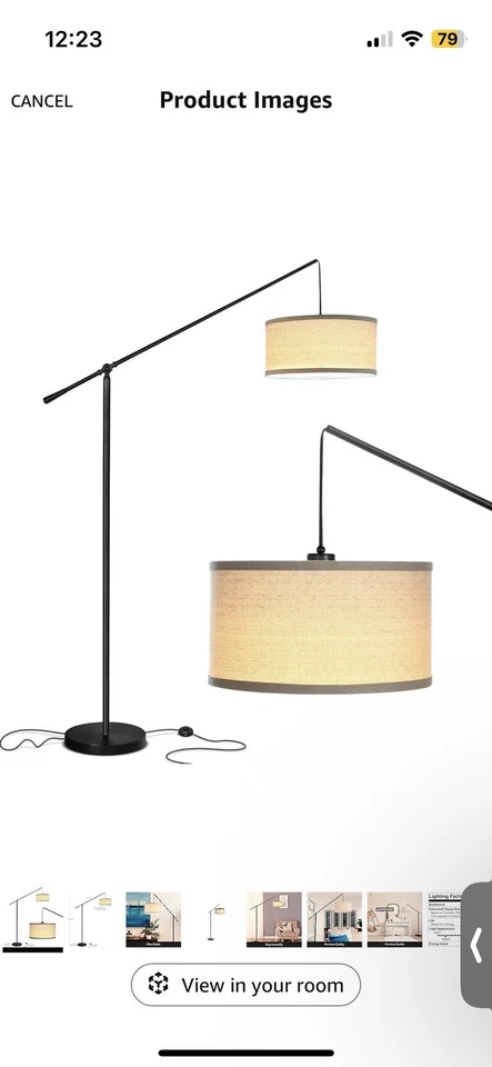 Lámpara de arco contemporánea Brightech Hudson Tech 2 alta Foto 3 de 4