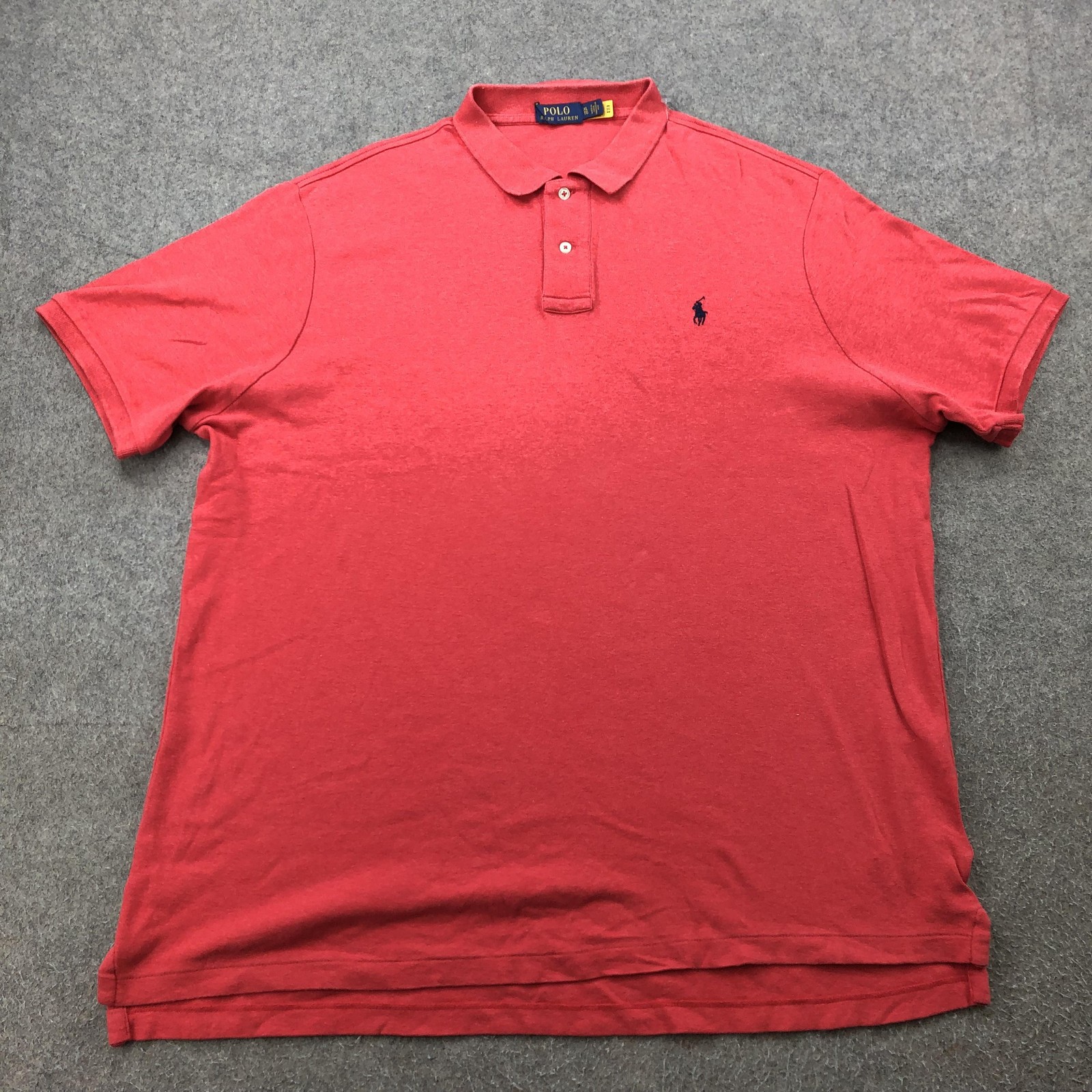 Polo Ralph Lauren Polo Shirt Mens XL Red Pony Logo Short Sleeve
