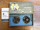 Vintage Griswold Famous Patty Molds in Original Box ~ Cast Iron ~ 1950's