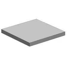 Plate Stock, Aluminum, 4 In Over. W, Cp.25X4-24