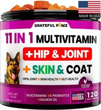 Dog Multivitamin Chewable with Glucosamine - 120 Chews,