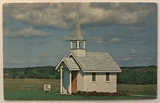 Vintage Postcard - Atwood Wayside Chapel Ellsworth Michigan US 31 Roadside