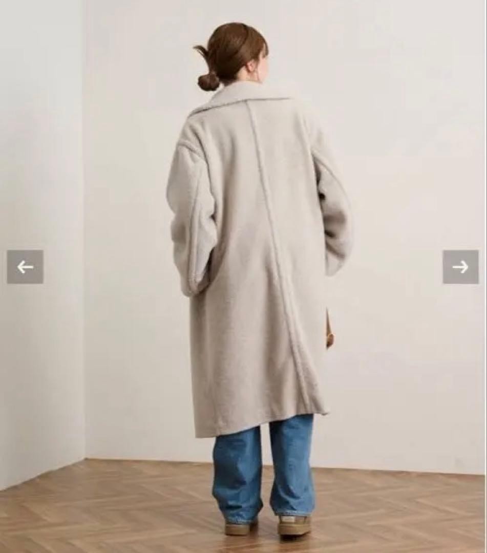 level  WOOL Blend Boa Coat FRAMeWORK - image 2