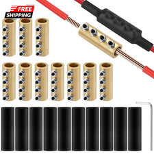 10Pcs 6-10AWG 6 8 10 Gauge Wire Connector Nut Kit, 80Amps Splicing Screw Quick W