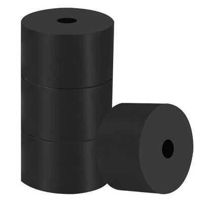 4Pcs Multi Purpose Rubber Spacer 2'' OD x 25/64'' ID x 1.2'' Thickness Black