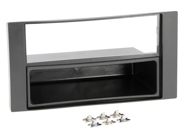 Autoradioblende 2-DIN Einbaurahmen Schwarz Matt FüR Ford C-Max 1 C214 DM2-image