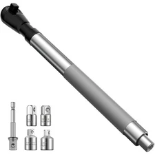 1/2" Offset Extension Wrench Impact Ratchet Extender for Electric Drill with Ada