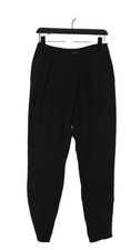 Mango Women's Suit Trousers UK 8 Black 100% Polyester Straight Dress Pants