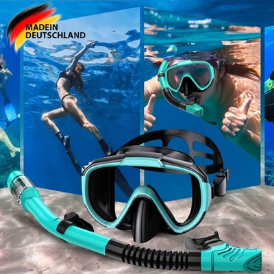 Profi Erwachsene Schnorchelset Anti-Fog Taucherbrille Schnorchel Tauchmaske Satz - Bild 1 von 4