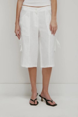 Women's Sila Linen Tie Short, Kotn