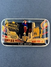 LAS VEGAS STRIP GOLDEN NUGGET FREMONT COIN 1OZ .999 ENAMELED SILVER ART BAR