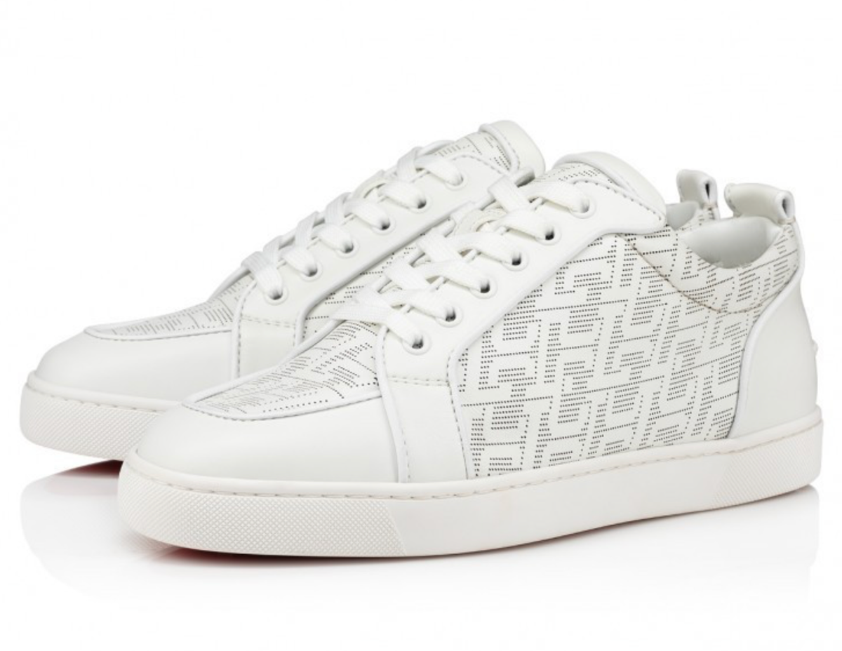 Christian Louboutin Mens Rantulow Orlato Flat White Techno Christian Louboutin Mens Rantulow Orlato Flat White Techno