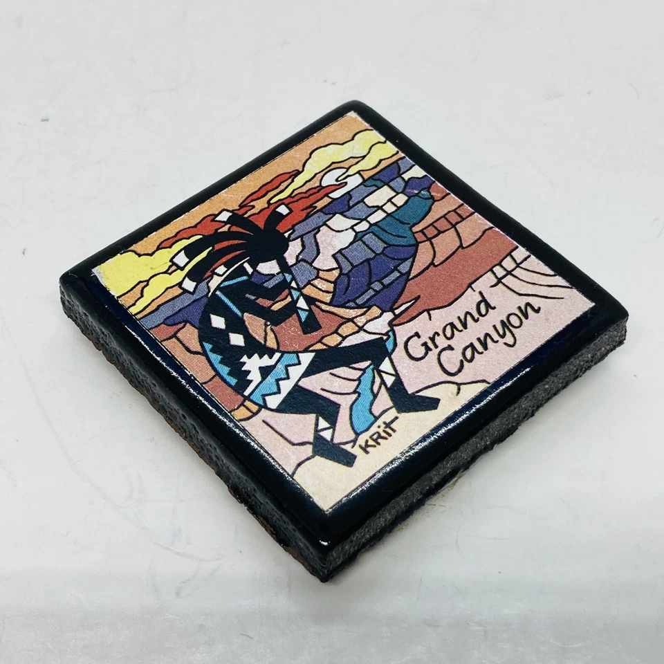 Imán nativo americano vintage años 90 Krit arte cerámica Gran Cañón Arizona 17 Foto 3 de 4