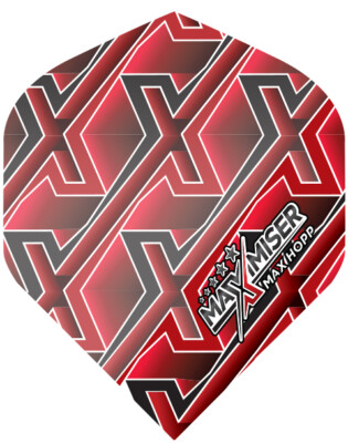 Dart Bulls Max Hopp - Maximiser Rot - Flights No6 - Stückzahl wählbar - NEU