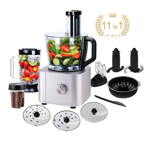 SNDOAS 1100W Küchenmaschine Multifunktionaler 11-in-1 Schneebesen Küchenmixer - Bild 11 von 12