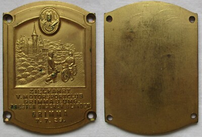 ADAC Bronze Plakette Zielfahrt vom Motorsportclub Grimma & Umg.7.7.1929 (163964)