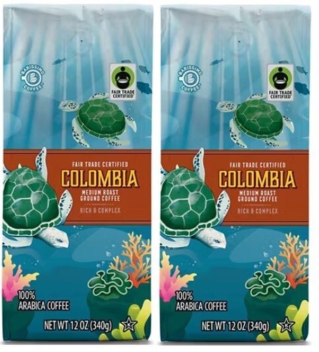 Barissimo Colombia Fair Trade Medium Roast Ground Coffee 12 oz (2 Bags) - 第 1/2 張圖片