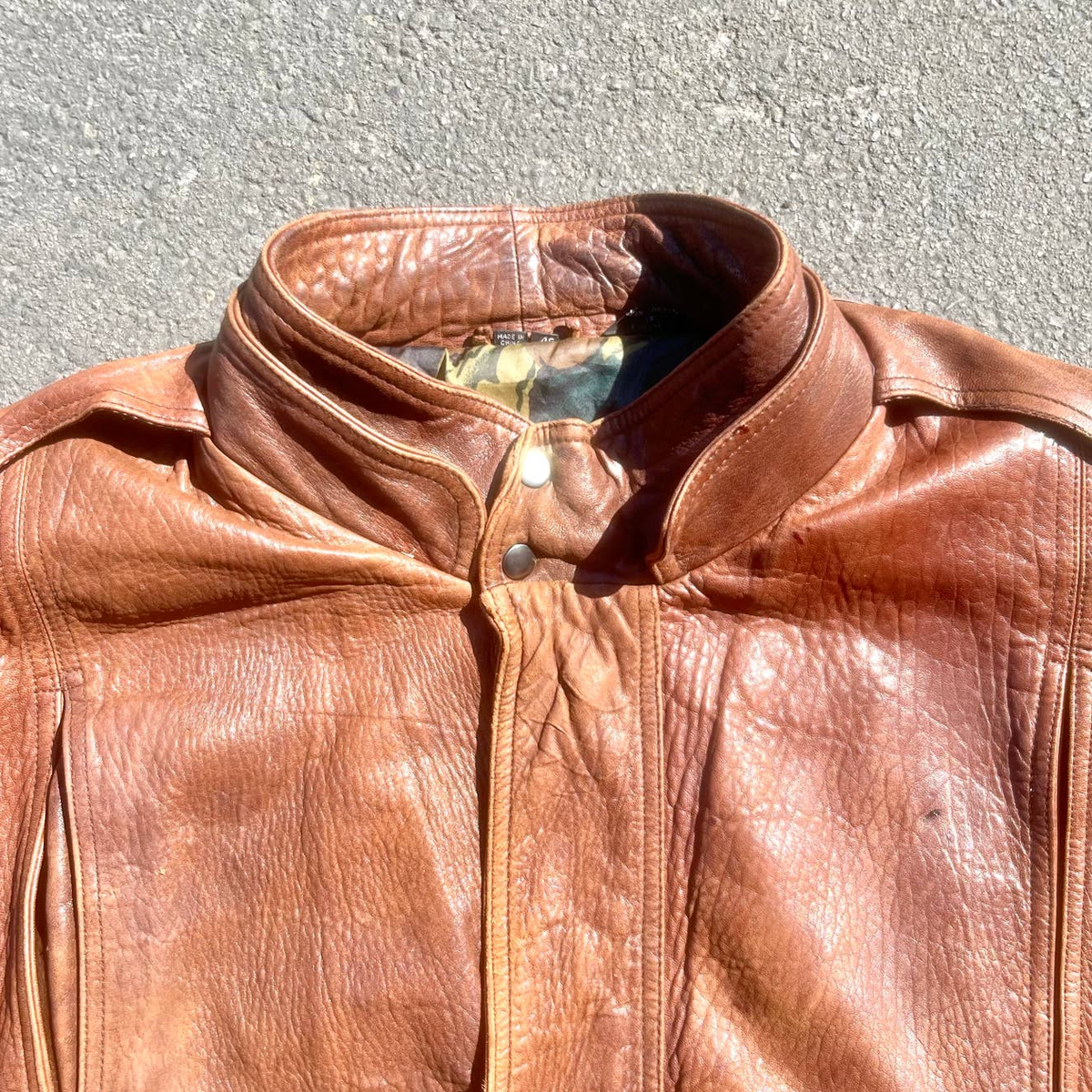 SAXONY Lambskin Genuine Vintage Leather Jacket | eBay
