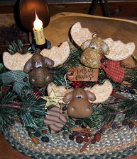 Primitive Moose Ornies Bowl Fillers Doll Paper Pattern #266