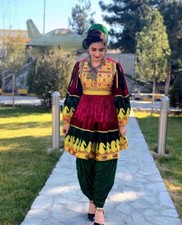 Embroidery Afghani dress for girl - Afghani style dress - Afghani dress for girl
