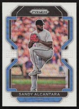 2022 Panini Prizm White Wave Prizm Sandy Alcantara #74 Miami Marlins