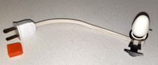 Power Cord w/Light for Village Houses, etc. 6" Long, White
