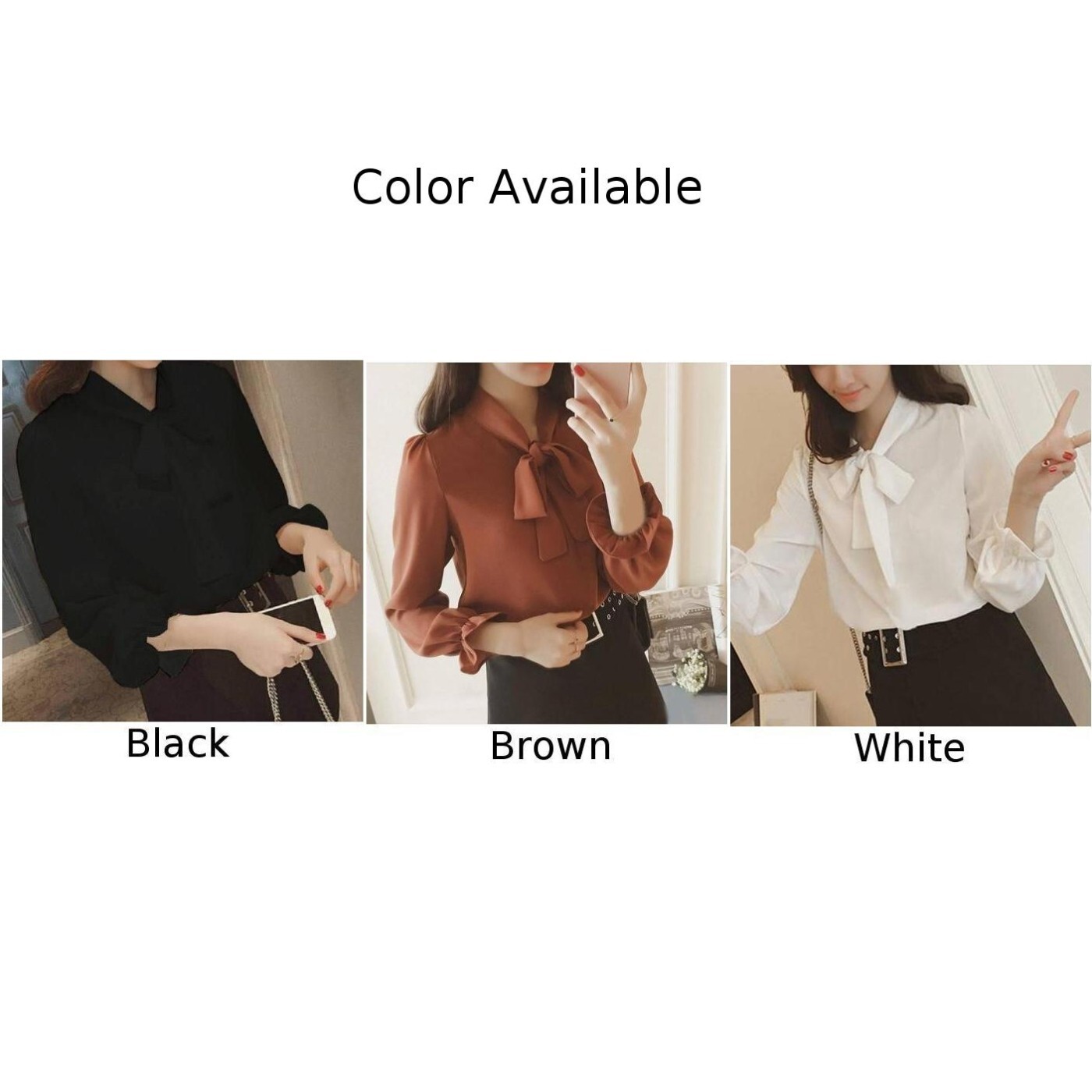 ESSECMBS Ensemble 2 Pièces Femme – Chemise Nœud Papillon + Short Taille Élastique Rayé