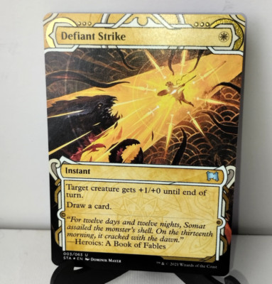 Defiant Strike #3 Etched Foil Mystical Archives Strixhaven STX Eng MTG Magic NM