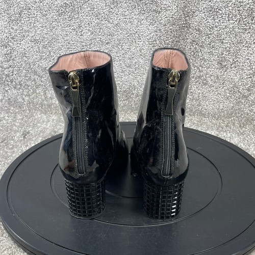 Kate Spade New York Boots Womens Size 6.5 C Bootie Black Leather Block Heel - Picture 6 of 12