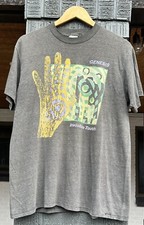 Vintage 80s Genesis Invisible Touch 1987 Tour Gray shirt size Large