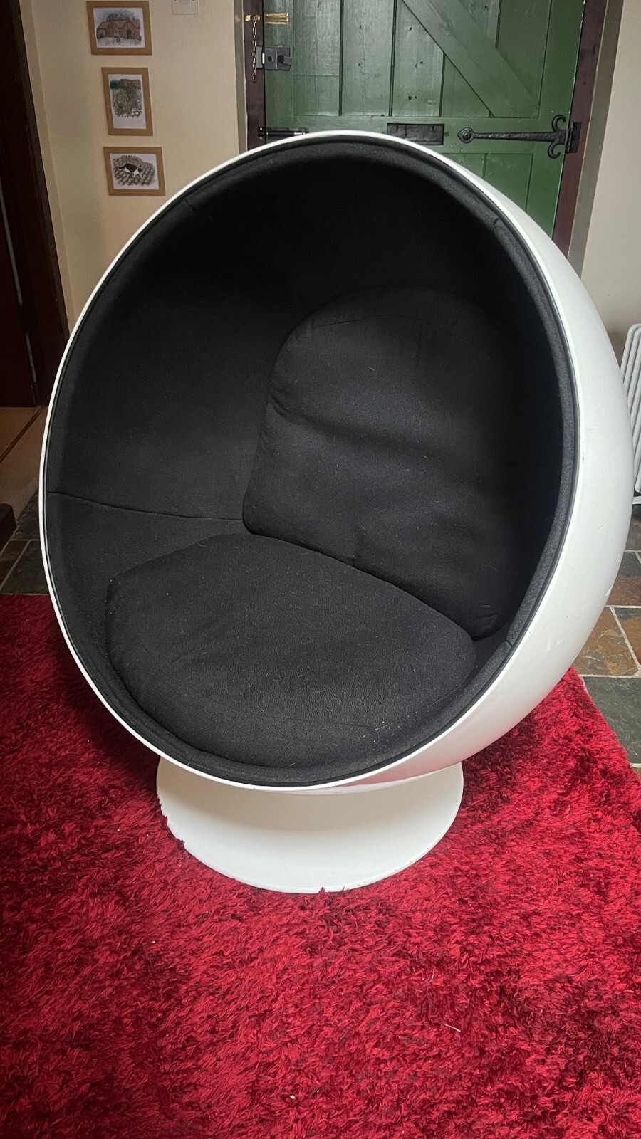 Retro 1960s / 70s Replica Eero Aarnio Ball / Egg Chair, Full Size THE