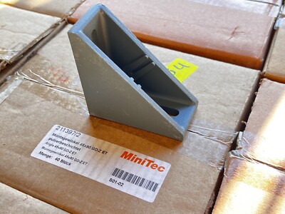 (box of 40) MiniTec 21-1397 Angle 45 X 90 extruded aluminum frame connector