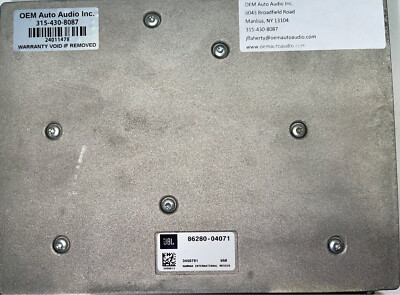 86280-04071 Toyota Tundra 2018 2019 JBL amplifier REFURB w/ Core