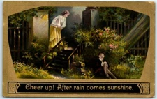 Postcard - Lovers Art Print - Love/Romance Greeting Card