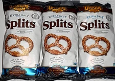 Unique Hard Pretzel Extra Salt Vegan Lot of 3~11 Oz Kosher Non GMO Lactose Free