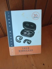True Wireless Earbuds w/ charging case Black 30hr endurance