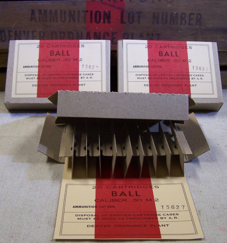 ST. LOUIS ORDNANCE PLANT CAL. .30 M2 BALL WWII NEW REPLICA 20 ROUND AMMO BOXES - Picture 8 of 9